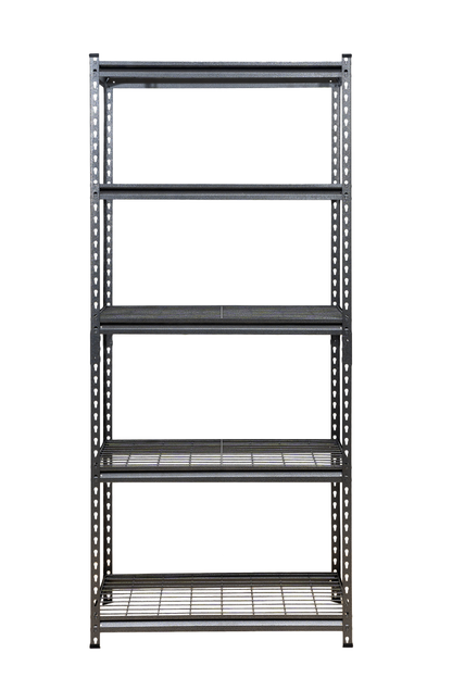 183 x 90 x 60cm| 5 Tier Boltless Wire Shelving Unit | Hammertone | 1000kg load weight