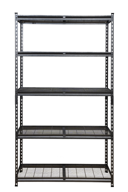 183 x 120 x 60cm | 5 tier Boltless Wire Shelving Unit | Hammertone | 1000kg load weight