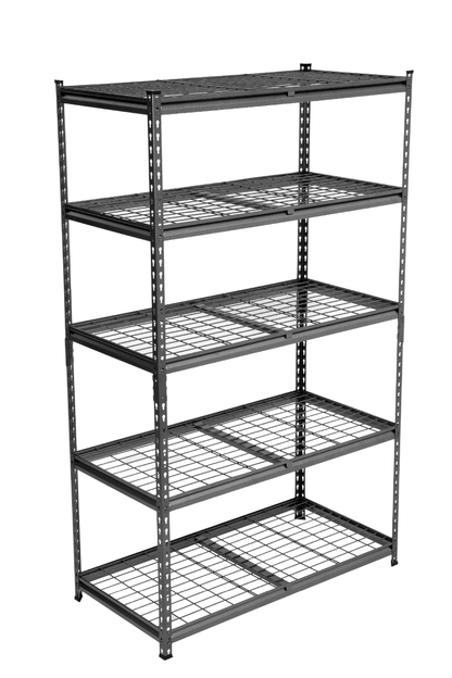 183 x 120 x 60cm | 5 tier Boltless Wire Shelving Unit | Hammertone | 1000kg load weight