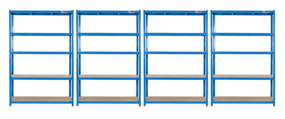 4 Unit Mega Deal | 180x120x60cm | 4 x Garage Shelving Units | 3 Colour Options | 1000kg Per Unit | 4000kg Per Set