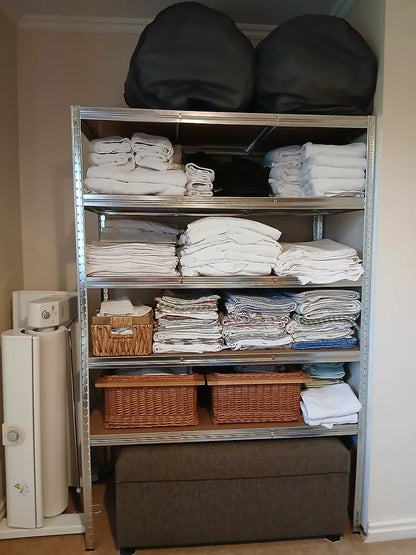 180 x 120 x 60cm | 5 Tier Boltless Heavy Duty Garage Shelving Unit | Galvanised | 200kg Per Shelf | 1000kg Load Weight Per Unit