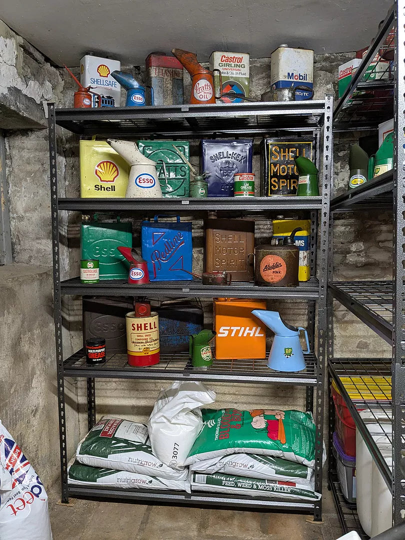 183 x 120 x 40cm | 5 Tier Boltless Wire Shelving Unit | Hammertone | 1000kg load weight