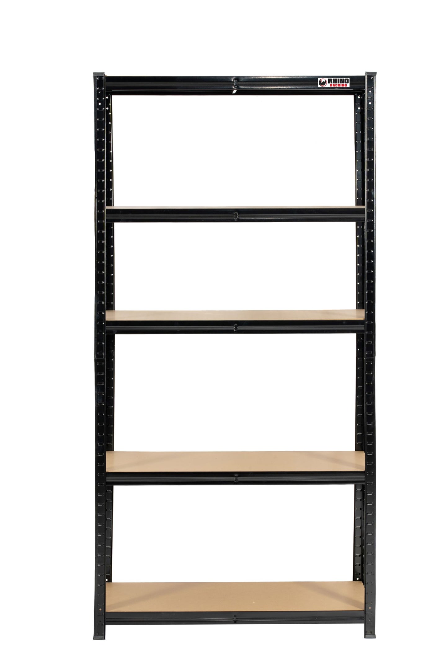 180 x 90 x 45cm | Black | 5 Tier Boltless Heavy Duty Garage Shelving Unit | 1000kg Load Weight