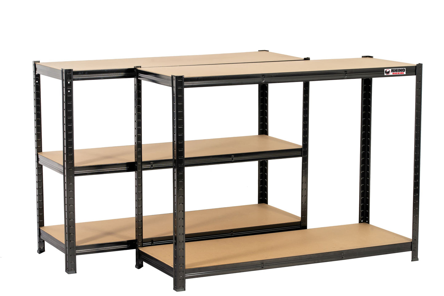 180 x 120 x 45cm | Black | 5 Tier Boltless Heavy Duty Garage Shelving Unit | 1000kg Load Weight