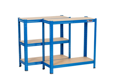150 x 75 x 30cm | Blue | 5 Tier Boltless Heavy Duty Garage Shelving Unit | 200kg Per Shelf | 1000kg Load Weight Per Unit