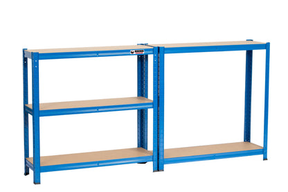 180 x 90 x 30cm | Blue | 5 Tier Boltless Heavy Duty Garage Shelving Unit | 200kg Per Shelf | 1000kg Load Weight Per Unit