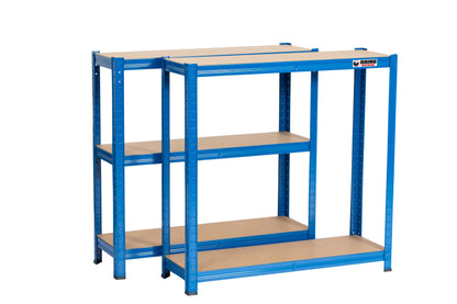 180 x 90 x 30cm | Blue | 5 Tier Boltless Heavy Duty Garage Shelving Unit | 200kg Per Shelf | 1000kg Load Weight Per Unit