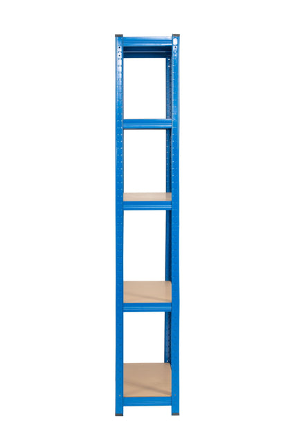 180 x 90 x 30cm | Blue | 5 Tier Boltless Heavy Duty Garage Shelving Unit | 200kg Per Shelf | 1000kg Load Weight Per Unit