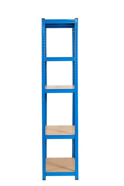 180 x 90 x 40cm | Blue | 5 Tier Boltless Heavy Duty Garage Shelving Unit | 200kg Per Shelf | 1000kg Load Weight Per Unit