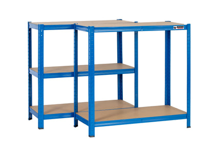 180 x 90 x 45cm | Blue | 5 Tier Boltless Heavy Duty Garage Shelving Unit | 200kg Per Shelf | 1000kg Load Weight Per Unit