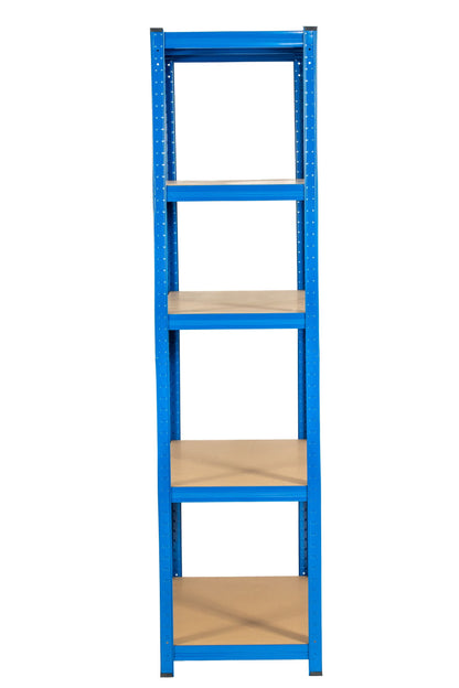 180 x 90 x 45cm | Blue | 5 Tier Boltless Heavy Duty Garage Shelving Unit | 200kg Per Shelf | 1000kg Load Weight Per Unit