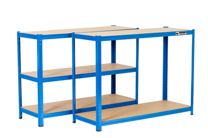 180 x 120 x 45cm | Blue | 5 Tier Boltless Heavy Duty Garage Shelving Unit | 200kg Per Shelf | 1000kg Load Weight Per Unit