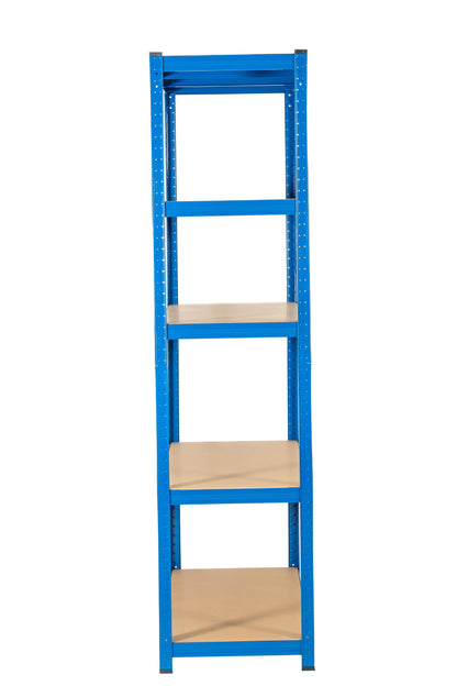180 x 120 x 45cm | Blue | 5 Tier Boltless Heavy Duty Garage Shelving Unit | 200kg Per Shelf | 1000kg Load Weight Per Unit