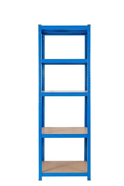 180 x 90 x 60cm | Blue | 5 Tier Boltless Heavy Duty Garage Shelving Unit | 200kg Per Shelf | 1000kg Load Weight Per Unit