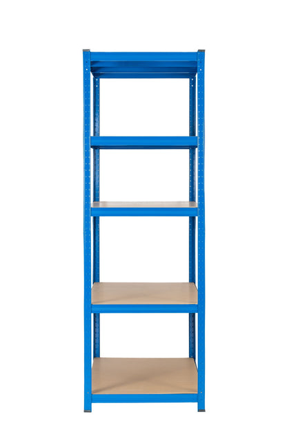 180 x 120 x 60cm | Blue | 5 Tier Boltless Heavy Duty Garage Shelving Unit | 200kg Per Shelf | 1000kg Load Weight Per Unit
