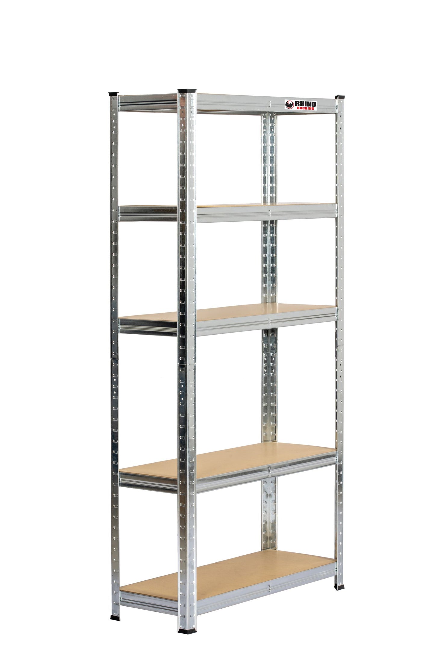 150 x 75 x 30cm | Galvanised | 5 Tier Boltless Heavy Duty Garage Shelving Unit | 1000kg Load Weight