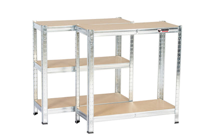 150 x 75 x 30cm | Galvanised | 5 Tier Boltless Heavy Duty Garage Shelving Unit | 200kg Per Shelf | 1000kg Load Weight Per Unit