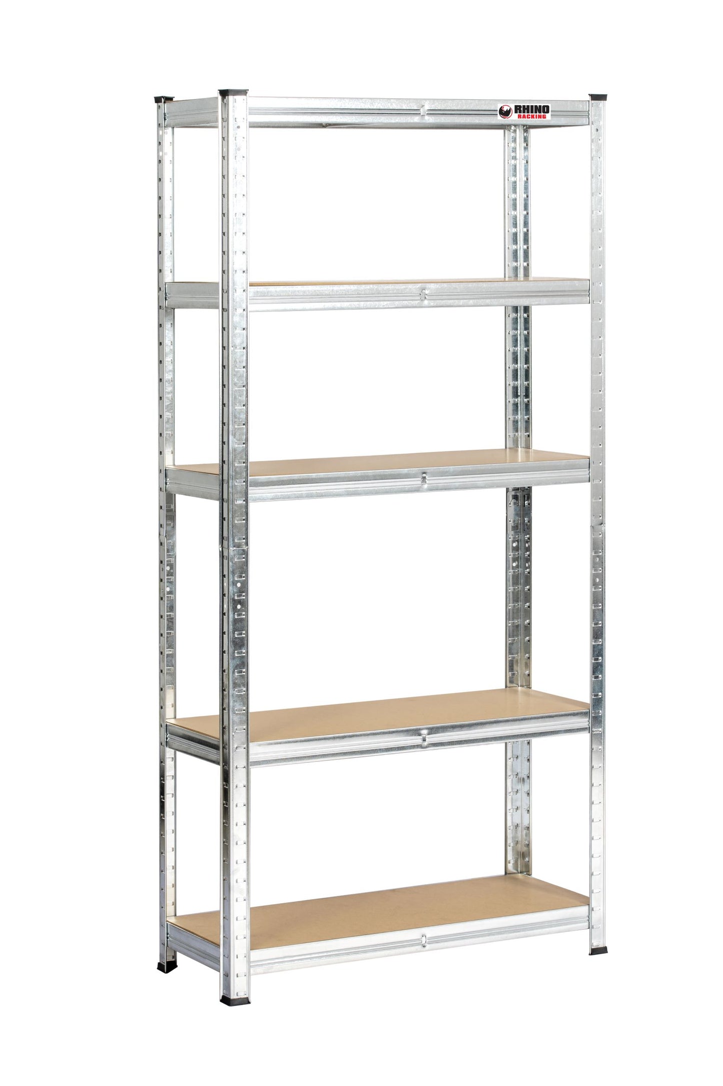 150 x 75 x 30cm | Galvanised | 5 Tier Boltless Heavy Duty Garage Shelving Unit | 1000kg Load Weight