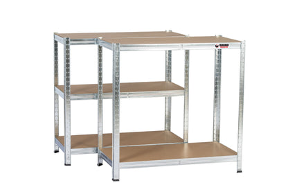 180 x 90 x 30cm | Galvanised | 5 Tier Boltless Heavy Duty Garage Shelving Unit | 200kg Per Shelf | 1000kg Load Weight Per Unit