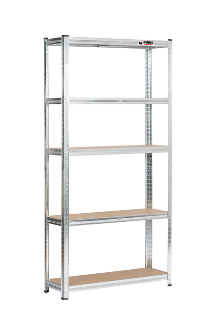 180 x 90 x 30cm | Galvanised | 5 Tier Boltless Heavy Duty Garage Shelving Unit | 200kg Per Shelf | 1000kg Load Weight Per Unit