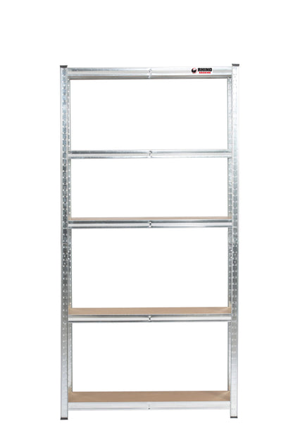 180 x 90 x 30cm | Galvanised | 5 Tier Boltless Heavy Duty Garage Shelving Unit | 200kg Per Shelf | 1000kg Load Weight Per Unit