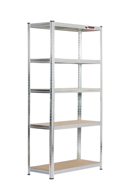 180 x 90 x 40cm | Galvanised | 5 Tier Boltless Heavy Duty Garage Shelving Unit | 200kg Per Shelf | 1000kg Load Weight Per Unit