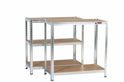 180 x 90 x 40cm | Galvanised | 5 Tier Boltless Heavy Duty Garage Shelving Unit | 200kg Per Shelf | 1000kg Load Weight Per Unit