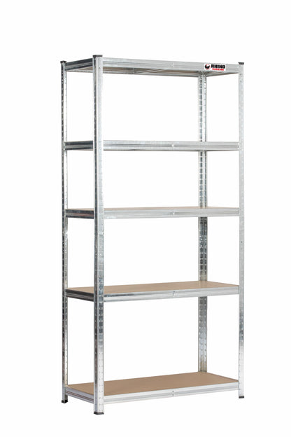 180 x 90 x 40cm | Galvanised | 5 Tier Boltless Heavy Duty Garage Shelving Unit | 200kg Per Shelf | 1000kg Load Weight Per Unit