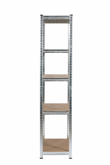 180 x 90 x 40cm | Galvanised | 5 Tier Boltless Heavy Duty Garage Shelving Unit | 200kg Per Shelf | 1000kg Load Weight Per Unit