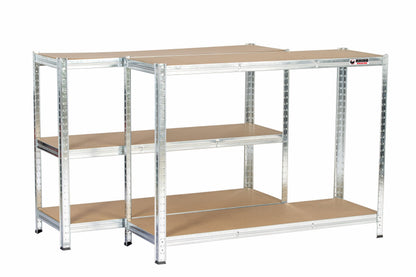 180 x 120 x 40cm | Galvanised | 5 Tier Boltless Heavy Duty Garage Shelving Unit | 200kg Per Shelf | 1000kg Load Weight Per Unit