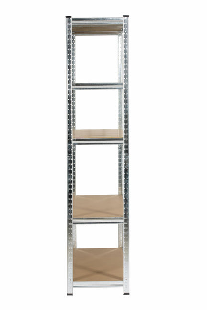 180 x 120 x 40cm | Galvanised | 5 Tier Boltless Heavy Duty Garage Shelving Unit | 200kg Per Shelf | 1000kg Load Weight Per Unit