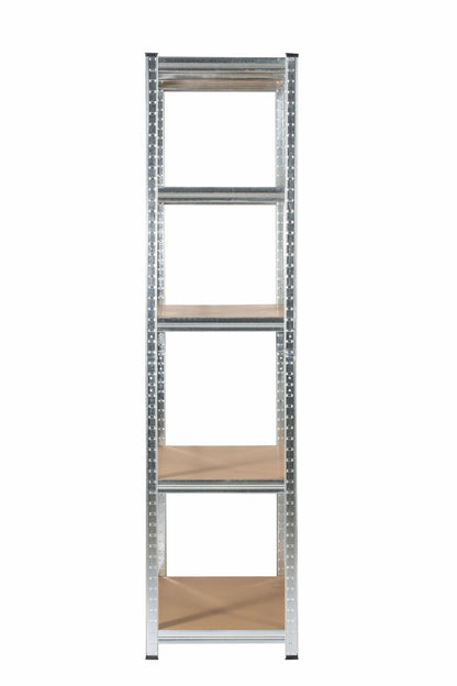 180 x 90 x 45cm | Galvanised | 5 Tier Boltless Heavy Duty Garage Shelving Unit | 200kg Per Shelf | 1000kg Load Weight Per Unit