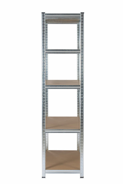180 x 120 x 45cm | Galvanised | 5 Tier Boltless Heavy Duty Garage Shelving Unit | 200kg Per Shelf | 1000kg Load Weight Per Unit