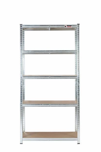 180 x 90 x 60cm | Galvanised | 5 Tier Boltless Heavy Duty Garage Shelving Unit | 200kg Per Shelf | 1000kg Load Weight Per Unit