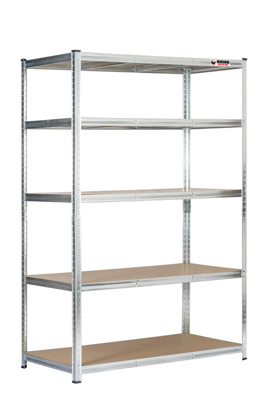 180 x 120 x 60cm | Galvanised | 5 Tier Boltless Heavy Duty Garage Shelving Unit | 1000kg Load Weight