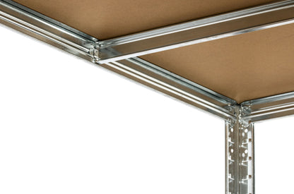 180 x 120 x 60cm | 5 Tier Boltless Heavy Duty Garage Shelving Unit | Galvanised | 200kg Per Shelf | 1000kg Load Weight Per Unit